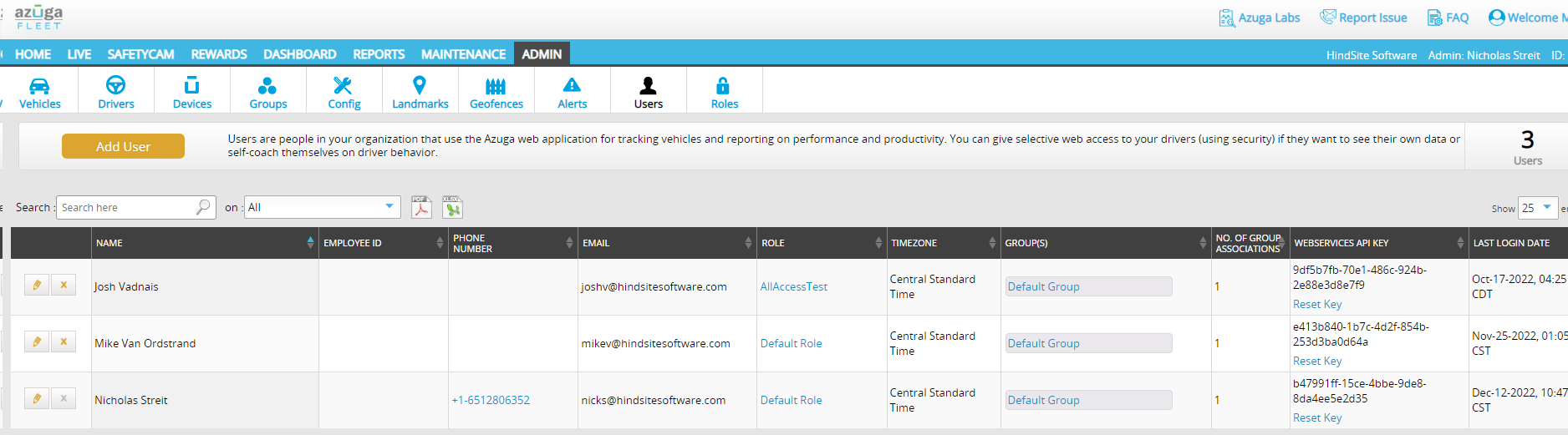 Azuga Integration What GPS does within HindSite Solution
